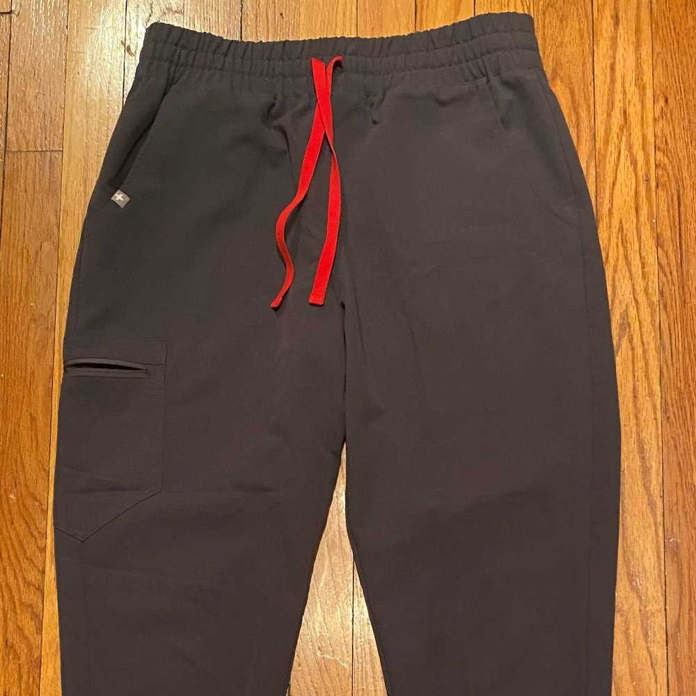 Figs Charcoal Zamora High Waisted - Jogger Scrub Pants Medium